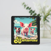 Invitation Bahamas Pignoires - Exuma Pig Beach Adventure (Debout devant)