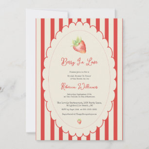 Invitation Baie amoureuse Fête de mariage Préparatifs Fraise