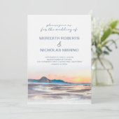 Invitation Baie Morro | Watercolor Beach Mariage (Debout devant)