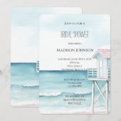 Invitation Baie Océanique Fête de Mariage (Devant / Derrière)