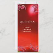 Invitation BAIES MAGIQUES 4, MONOGRAMME glace rubis rouge (Dos)