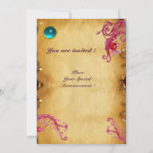 INVITATION BAIES MAGIQUES 4, PARCHEMIN MONOGRAMME (Dos)