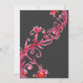 Invitation BAIES MAGIQUES, gris rouge (Devant)