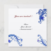 Invitation BAIES MAGIQUES, or métallisé blanc violet (Dos)