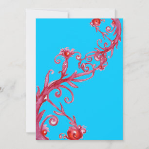 Invitation BAIES MAGIQUES, rouge bleu