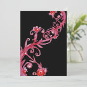 Invitation BAIES MAGIQUES, rouge noir (Debout devant)