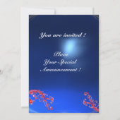 INVITATION BAIES MAGIQUES, SAPHIR ROUGE MONOGRAMME (Dos)