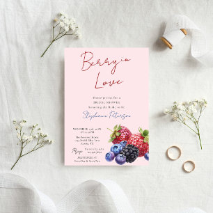 Invitation Baies Roses Mixtes Baie Amour Baby Shower Mariage
