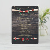 Invitation Baies Rouges Branches & Lumières Réception de Mari (Debout devant)