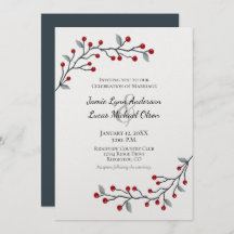 Baies rouges d'hiver Tout simplement un mariage él