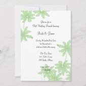 Invitation Baies vertes clair Mariage Brunch (Devant)