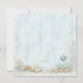 Invitation Baignade avec vous bientôt Baby Shower (Dos)