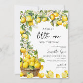 Invitation Baignade de Citron de Main Squeeze pour Bébé (Devant)