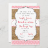 Invitation Baignade de crevettes pour couples (Devant / Derrière)