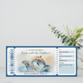 Invitation Baignade surprise avec Voucher cadeau Dolphins (Debout devant)