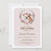 Invitation Baignée de bébé Bulldog (Devant)