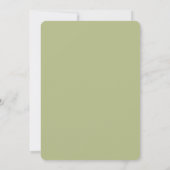 Invitation Baigneuse de mariage dans un pot Mason vert sauge (Dos)