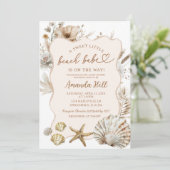 Invitation Baigneuse de plage Boho Summer Baby Shower (Debout devant)