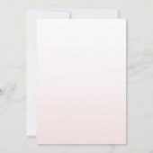 Invitation Baigneuse Terracotta & Blush Fleurs Mariage (Dos)