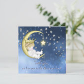 Invitation Baignoire Bébé Pour La Lune (Debout devant)