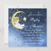 Invitation Baignoire Bébé Pour La Lune (Dos)