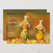 Invitation Baignoire Couple de Gourdes (Devant / Derrière)