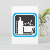 Invitation Bain à bulles (Debout devant)