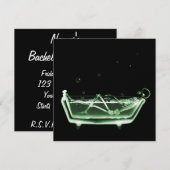 Invitation Bain à remous X-Ray Skeleton Green (Devant / Derrière)