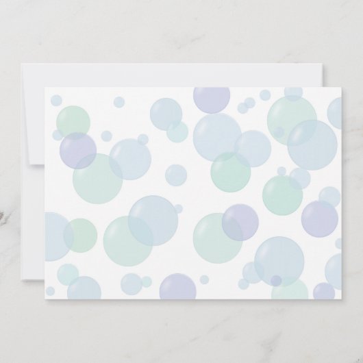 Invitation Bain Bomb Soap Making Buble Bird Party Photo (Dos)