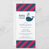 Bain de bébé garçon mince en rouge marine nautique