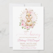 Invitation Bain de bébé lapin  (Devant)