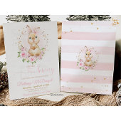 Invitation Bain de bébé lapin 