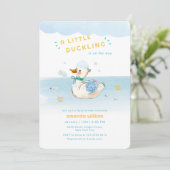 Invitation Bain de bébé petit canard Shower (Debout devant)