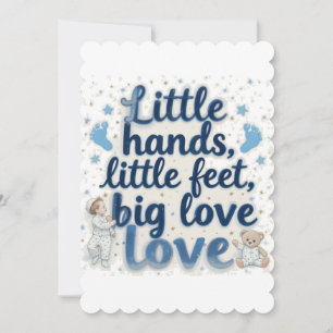 Invitation Bain de bébé petits pieds 