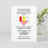 Invitation Bain de bébé pour couples (Debout devant)