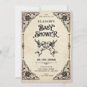 Invitation Bain de bébé rétro classique (Devant)
