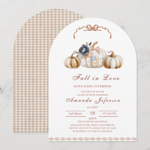 Invitation Bain de couleur aquarelle Baby Shower