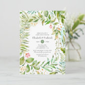 Invitation Bain de couples à la gouache (Debout devant)