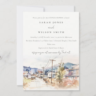 Invitation Bain de couples de paysage d'Asheville, Caroline d