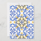 Invitation Bain de Couples Méditerranéen au Citron d'Été Chic (Dos)