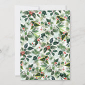 Invitation Bain d'hiver et verdure vierge Brunch pour bébé (Dos)