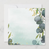 Invitation Bain Par La Poste | Fête Prénatale Animaux de la F (Dos)