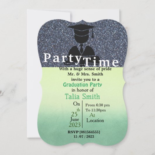 Invitation Baiser de diplôme (Devant)