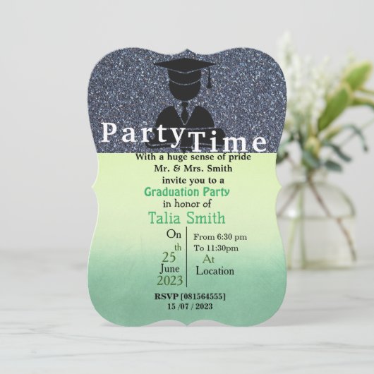 Invitation Baiser de diplôme (Debout devant)