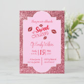 Invitation Baiser de sweet sixteen (Debout devant)