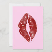 Invitation Baiser de sweet sixteen (Dos)