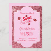 Invitation Baiser de sweet sixteen (Devant / Derrière)