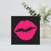 Invitation Baiser Rose (Debout devant)