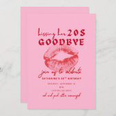 Invitation Baiser ses vingt adieux (Devant / Derrière)