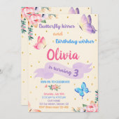 Invitation Baisers à papillon (Devant / Derrière)